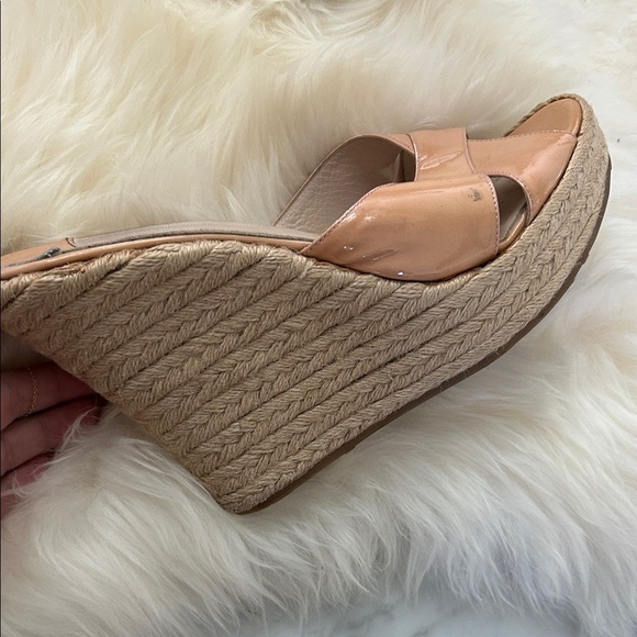 Jimmy Choo Nude Patent Leather Wedges Size EU 41 - Picture 7 of 16